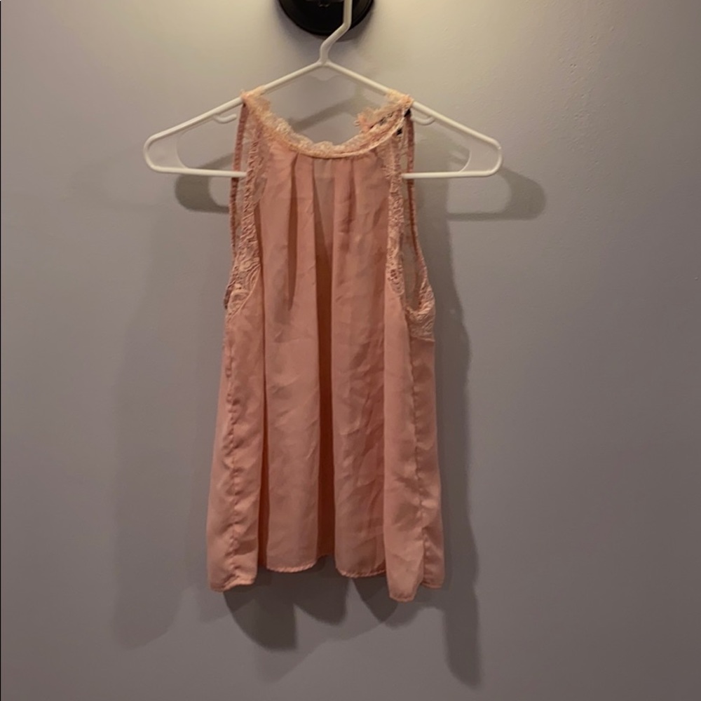 Light pink lace shirt